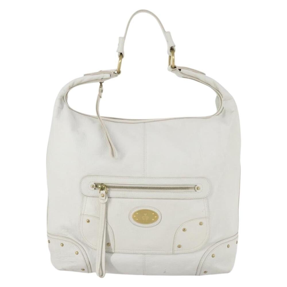 Bally Leather Shoulder Bag White